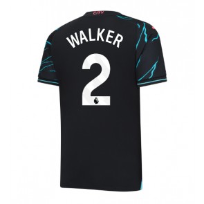 Manchester City Kyle Walker #2 Rezervni Dres 2023-24 Kratak Rukavima